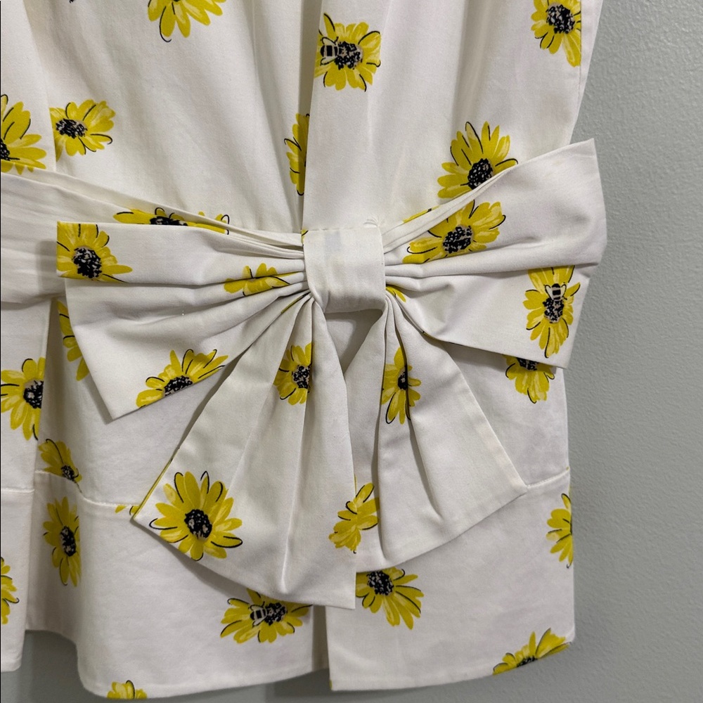 Kate Spade White Top with Sunflower Print - Picture 2 of 6